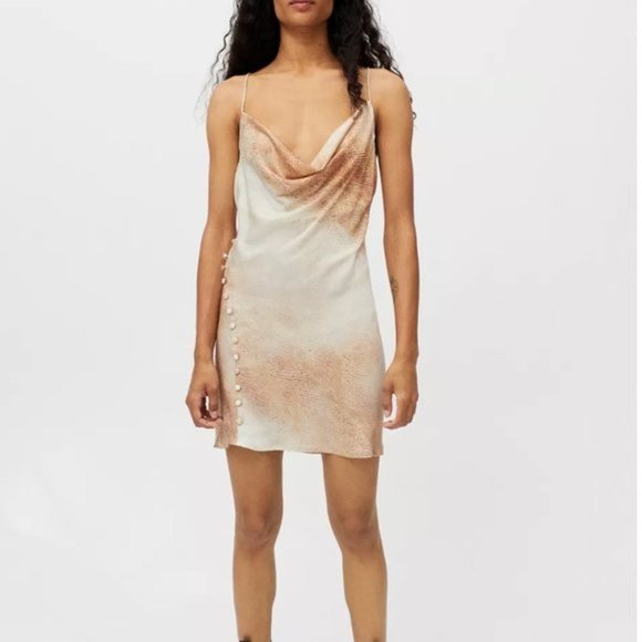 NEW ✨ Lioness Urban Outfitters Don't Be Jealous Slip Dress Python Small - Picture 1 of 11